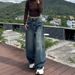 Plus-size Women's Wide-leg Jeans, Fall/winter 2025 New Style, High-waisted, Slimming, Loose, Retro Straight-leg Pants_mkmklike.com