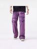Men's Retro Loose Purple Jeans High End Straight Leg Wide Leg Casual Floor Length Trousers_mkmklike.com