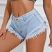 Women's Clothing Summer Casual Jeans New High Waist Cake Women's Denim Shorts_mkmklike.com
