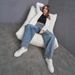 Women’s Extra Long Flared Jeans – Spring High-Waisted Wide Leg Denim Pants (Sizes 25-32, Vintage Blue Wash, Office & Casual Styling)_mkmklike.com