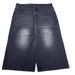 Men’s Classic Denim Shorts – Straight Fit, 100% Cotton (XL-3XL, Non-Stretch, Vintage Washed Black For Summer)_mkmklike.com