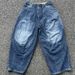 Men's Clothing Japanese Streetwear Loose Fit Wide Leg Washed Jeans For Men, Vintage Style, Comfortable Cotton, Straight Hem (S/M/L/XL)_mkmklike.com