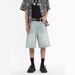Men's Clothing High Street Loose Straight Leg Wide Leg Casual Five Point Denim Shorts For Men Summer Style_mkmklike.com