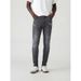 Men's Slim Fit High Waist Jeans Whiskered Black Trendy Casual Pencil Pants With Zipper Fly Cotton Long Jeans For Spring Autumn_mkmklike.com