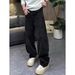 Men's Trendy Wide Leg Jeans Diagonal Patchwork Design Loose Casual Long Pants Retro Versatile Style_mkmklike.com