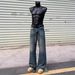 Unisex Retro Washed Whiskered Cleanfit Jeans Loose Straight Leg Casual Trendy Trousers mid Waist Zipper Fly Soft Fabric_mkmklike.com