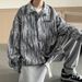 Tie Dyed Denim For Men's Spring And Autumn Seasons, New American Style High Street Vibe Ruffian Handsome Youth Casual_mkmklike.com