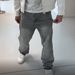 Vintage Washed High-Waisted Jeans – Men’s Retro Straight-Leg Pants | American Streetwear Vibe With Distressed Detailing (Grey, S-XL)_mkmklike.com