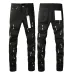Mens Womens Designer Jeans Distressed Ripped Bikers Denim Cargo For Men Women Fashion Mans Black Pants_mkmklike.com