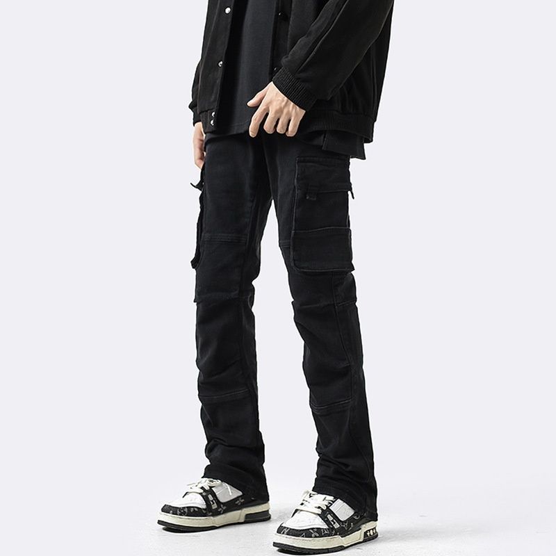 Pulse New European And American Style Cross-Border Side Pocket Slim Fit Skinny Jeans Men's One-Piece Dropshipping_mkmklike.com