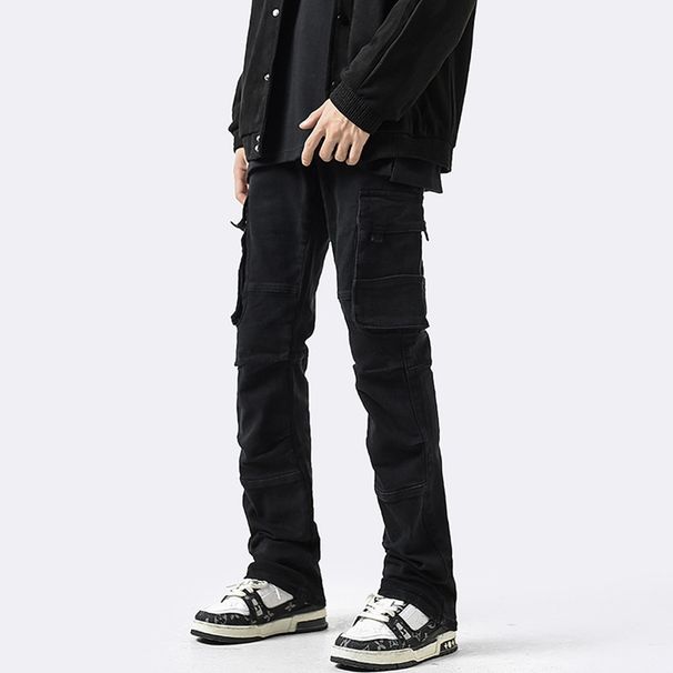 Pulse New European And American Style Cross-Border Side Pocket Slim Fit Skinny Jeans Men's One-Piece Dropshipping_mkmklike.com