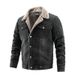 Northfold Cross-Border Denim Wholesale Autumn Winter Jacket Fleece-Lined Casual Foreign Trade Men's Fashion European And_mkmklike.com