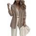 Women's Clothing Short Casual Knitted Tops Long Sleeve Jacket Coat_mkmklike.com