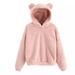 Women's Clothing autumn and winter new fluffy rabbit ears hooded warm sweater sweater_mkmklike.com