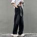 Vintage Washed Distressed Jeans – Oversized Straight-Leg Denim With Artful Rips (S-XXXL, Lightweight Cotton, 90s Streetwear Revival)_mkmklike.com