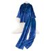 Women's Lace-Trimmed Denim Shirt & High-Waisted Wide-Leg Pants Set – Edgy Streetwear Two-Piece (Black, White, Blue, Rose Pink)_mkmklike.com