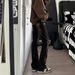 American Washed Distressed Jeans, Men's Spring And Autumn Straight Leg Loose High Street Vibe Style Long Pants_mkmklike.com