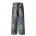 Men's Clothing Jeans Men And Women Oversize High Street Hole Straight Pants_mkmklike.com