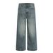 Washed Jeans For Men, Distressed Vintage Punk Style, Loose Wide-Leg Straight Pants, American Street Fashion Dad Pants_mkmklike.com