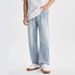 Ripped Jeans Men's Straight Loose Harlan Tide Brand Retro Wash Fattened Trousers Wide Legs American_mkmklike.com