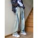 Nordmann Tie-Dye Jeans Men American Style Trendy Hip-Hop Autumn Winter Loose Straight Japanese Retro Casual Pants_mkmklike.com