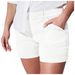 European And American Foreign Trade Cross-border Supply Stretch Slim-fit Vintage Denim Shorts For Women_mkmklike.com