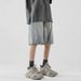 Men's Clothing Men's Style Distressed Retro Washed Denim Shorts Summer Thin Loose Wide Leg Five Point Pants_mkmklike.com