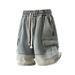 2026Summer New Men's With Fully Elastic Waistband, Workwear Style, Fashionable And Versatile Casual Denim Shorts For Men_mkmklike.com