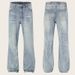 Vintage Washed Light Blue Bowie Jeans For Men – Cleanfit High Street Slim Straight Bootcut Denim Pants_mkmklike.com