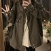 Chicco American Retro Workwear Jacket Denim Coat Women's New Design Sense Niche Gray Cardigan Top_mkmklike.com