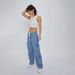 Women Jeans Cargo Pants High Waist Vintage Multiple Pockets Drawstring Lace Up Washed Distressed Denim Trousers 2025 Streetwear_mkmklike.com