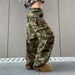 Unisex American Streetwear Baggy Wide-Leg Jeans With Stretchy Waist & Camo Print - Retro Washed Denim Work Pants For Men & Women_mkmklike.com