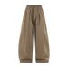 Men's Linen Wide-Leg Trousers – Relaxed Fit, 100% Cotton, Breathable & Casual (Khaki/Black/Gray, S-XL)_mkmklike.com