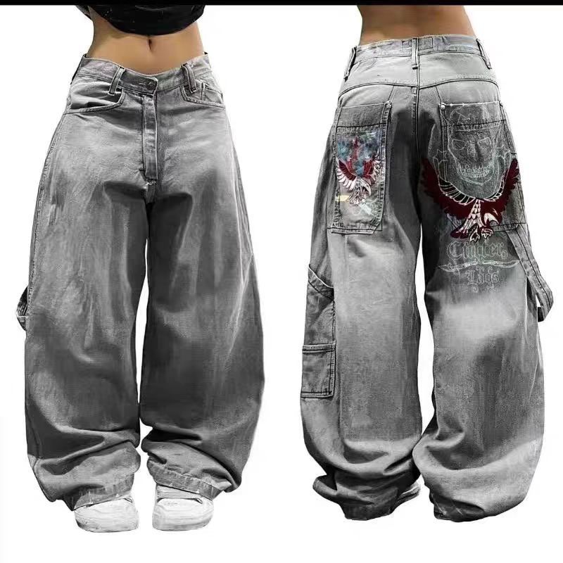 Women's Clothing Small Size Drape Straight Pants Trousers_mkmklike.com