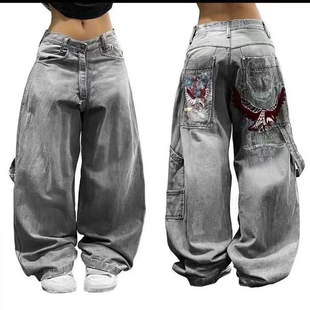 Women's Clothing Small Size Drape Straight Pants Trousers_mkmklike.com