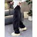 Men's Trendy Wide Leg Jeans Diagonal Patchwork Design Loose Casual Long Pants Retro Versatile Style_mkmklike.com