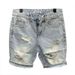 Summer Men's Scratched Broken Denim Shorts Men Fashion Brand Beard Splice Stretch Ripped Short Jeans Pants_mkmklike.com