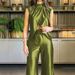 Women's Clothing Summer New Fashion Two-piece Summer Slit Loose Flared Pants Set_mkmklike.com