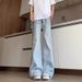 "Men's Streetwear Bootcut Jeans – Flared Wide-Leg With Draped Fabric (Trendy & Relaxed Fit)"_mkmklike.com