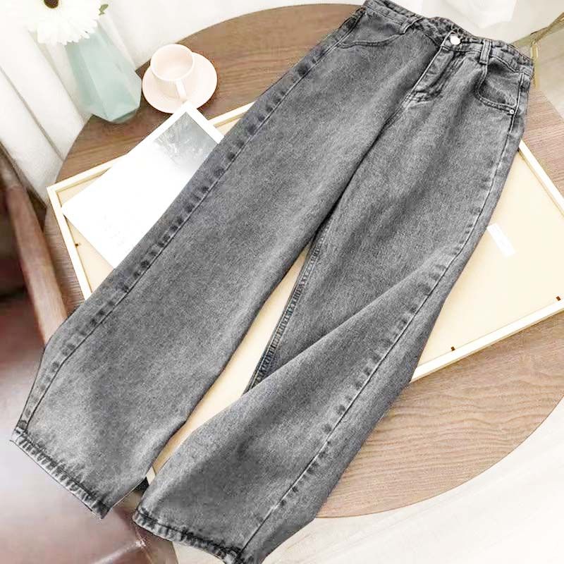 Men's Clothing Retro Straight Loose Jeans For Boys Spring And Autumn New Ins Trendy High Street Wide Leg Casual Long Pants_mkmklike.com