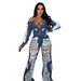 Women's Clothing New women's jeans F88493 spot fashion casual ripped jeans_mkmklike.com