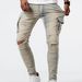 Men's Clothing New Jeans Men's Side Pockets Skinny Jeans Casual Overalls_mkmklike.com