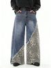 Streetwear Leopard Print Jeans – High-Fashion Baggy Pants With Patchwork Hem (S-XXL, Y2K Revival, Wide-Leg Statement Trousers)_mkmklike.com