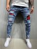 High Quality Men's With Paint Peeling Holes, Fashionable And Trendy New Jeans For Men_mkmklike.com