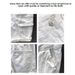 Men's Trendy Summer White Denim Shorts Multiple Pockets Loose Straight Leg Casual Cargo Shorts_mkmklike.com