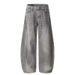 Men's Clothing Street Ink Wash Jeans Spring Retro And Handsome Vintage Wide Leg Scimitar Pants_mkmklike.com