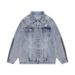 Loom European American Hip-Hop Retro Denim For Men Women, Spring And Autumn Design, Niche Couple New Casual Jacket_mkmklike.com