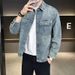 2025 Spring And Autumn New Shirt-style Washed Men, Loose Casual Versatile Stylish Denim Jacket For Men_mkmklike.com