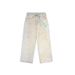 Heavy Chain Print Jeans For Women Summer American Style Design Hand-painted Straight-leg Floor-length Pants Apricot_mkmklike.com