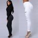 Women's ripped jeans women's pencil pants women's jeans_mkmklike.com